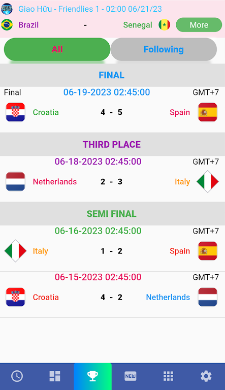 Female Cup Matches Schermafbeelding 2