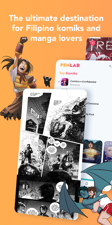 Penlab - Comics Manga Webtoons 螢幕截圖 1
