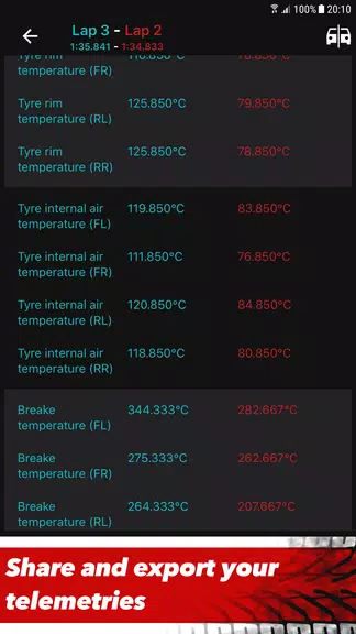 Schermata Sim Racing Telemetry 3
