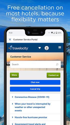 Travelocity Hotels & Flights स्क्रीनशॉट 1