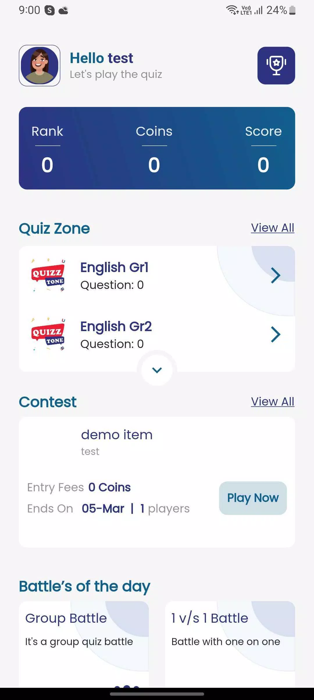 quizztone 螢幕截圖 1