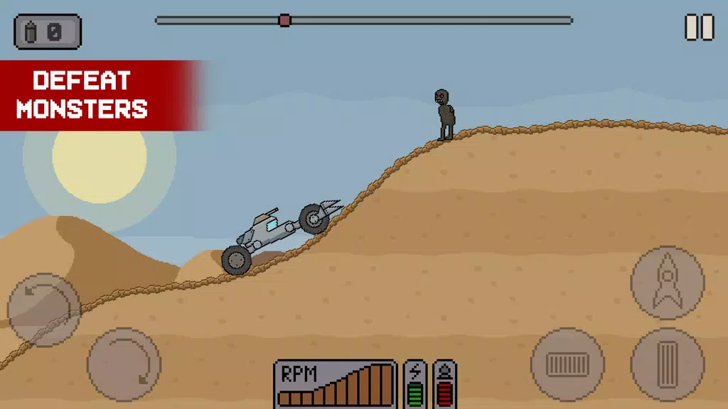 Death Rover: Space Zombie Race Schermafbeelding 1