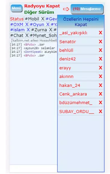 Mirc Sohbet Chat Odaları Captura de tela 1