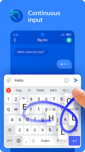 Yandex Keyboard ภาพหน้าจอ 2