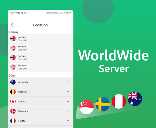 Norway VPN - Norwegian IP Fast ဖန်သားပြင်ဓာတ်ပုံ 2