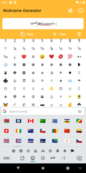 Fancy Text Symbols Schermafbeelding 1