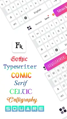 Fonts Keyboard: Şrift Sənəti Zrzut ekranu 0