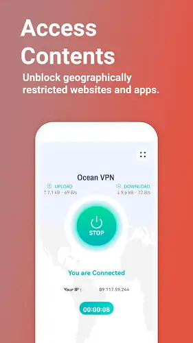 Ocean VPN - Secure VPN Proxy スクリーンショット 1