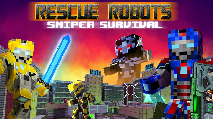 Rescue Robots Sniper Survival Captura de tela 0