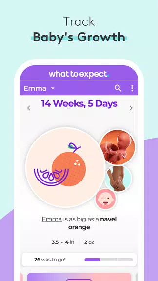 Schermata Pregnancy Tracker & Baby App 0