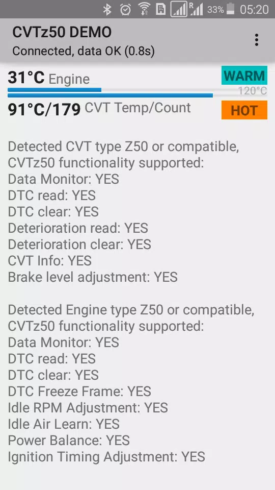 CVTz50 DEMO Captura de tela 1