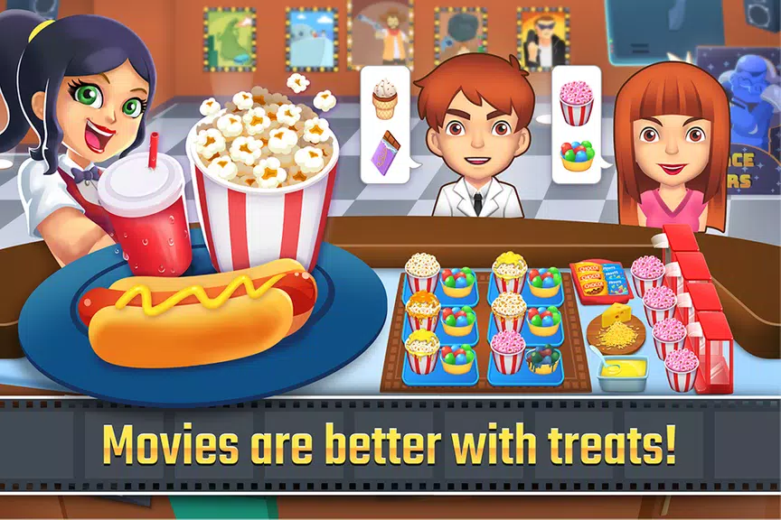 My Cine Treats Shop: Food Game Ekran Görüntüsü 0