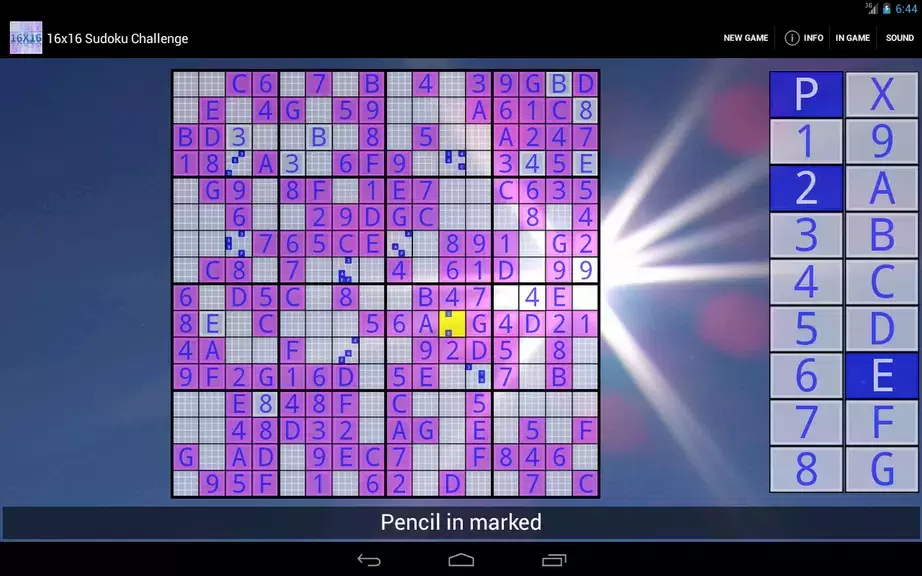 16x16 Sudoku Challenge HD スクリーンショット 2