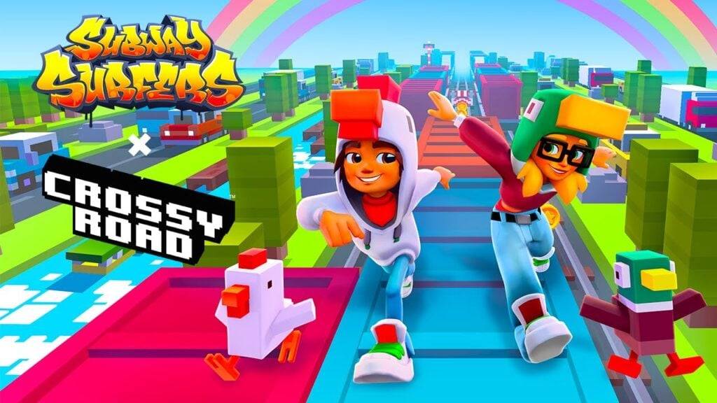 Subway Surfers rencontre Crosy Road à Epic Crossover!