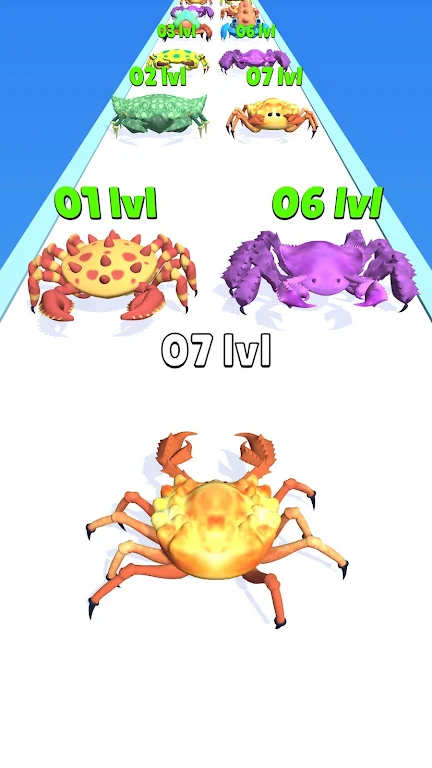 Crab Evolution Run Schermafbeelding 1