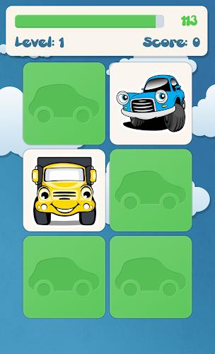 Cars memory game for kids 螢幕截圖 1