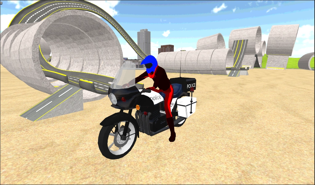 Motorbike Stunt Race 3D Скриншот 1