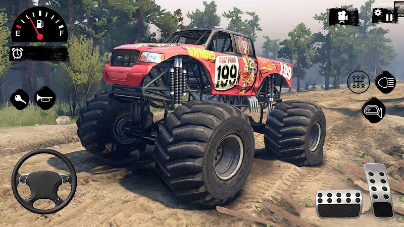 Hillock Monster Truck Driving Captura de pantalla 0