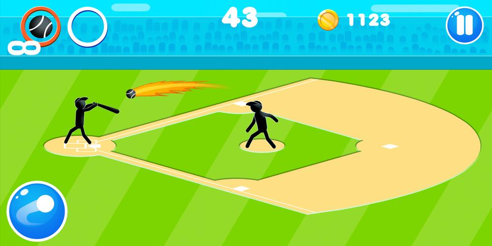 Stickman Baseball 스크린샷 0