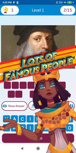guess famous person Captura de pantalla 3