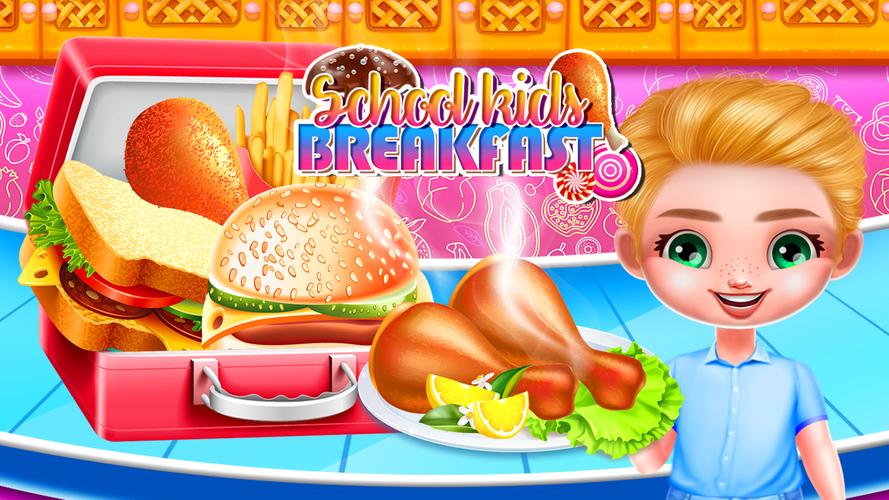 School Toddlers Breakfast Food Tangkapan skrin 3