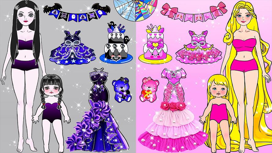 Paper Dolls Diary DIY Dress Up スクリーンショット 1