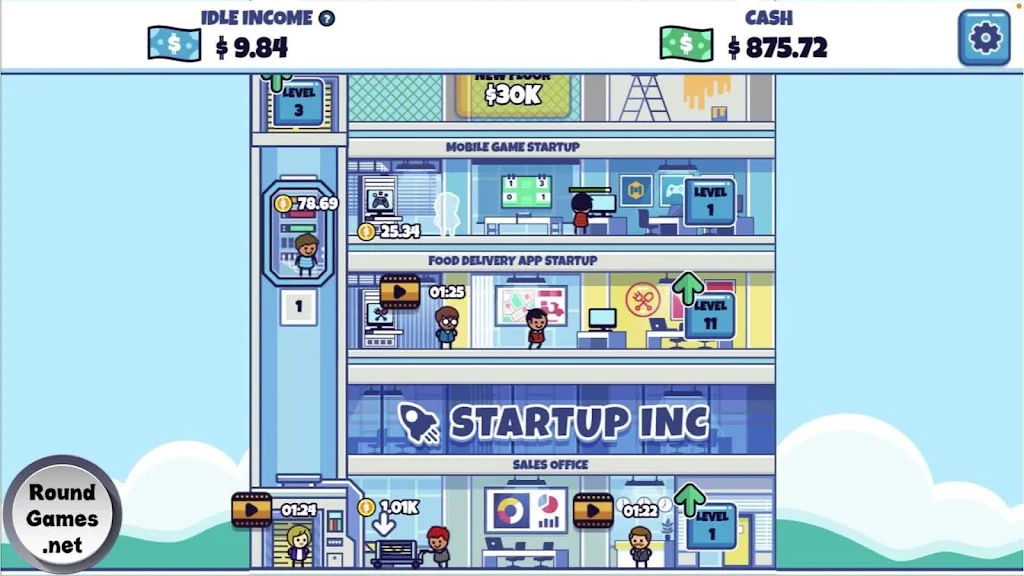 Idle Startup Tycoon ภาพหน้าจอ 3