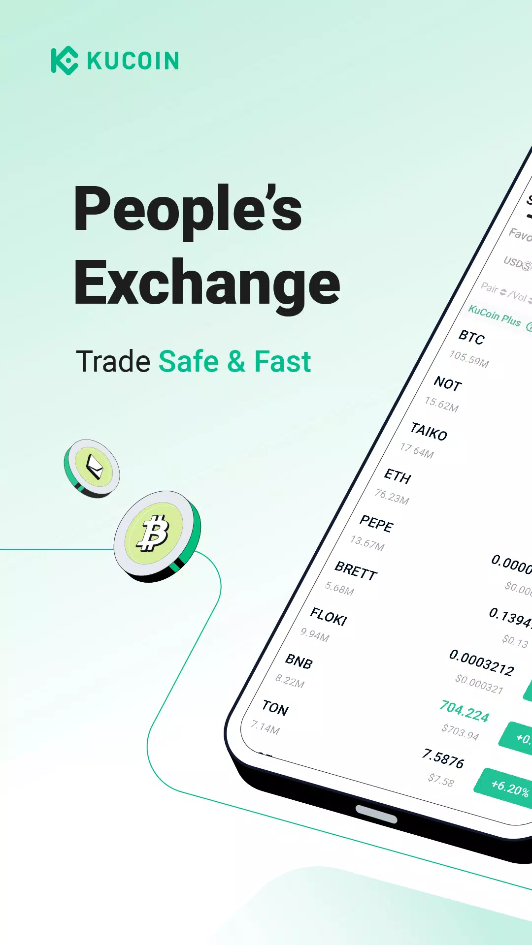 KuCoin - 比特幣BTC、以太坊ETH交易所 螢幕截圖 0