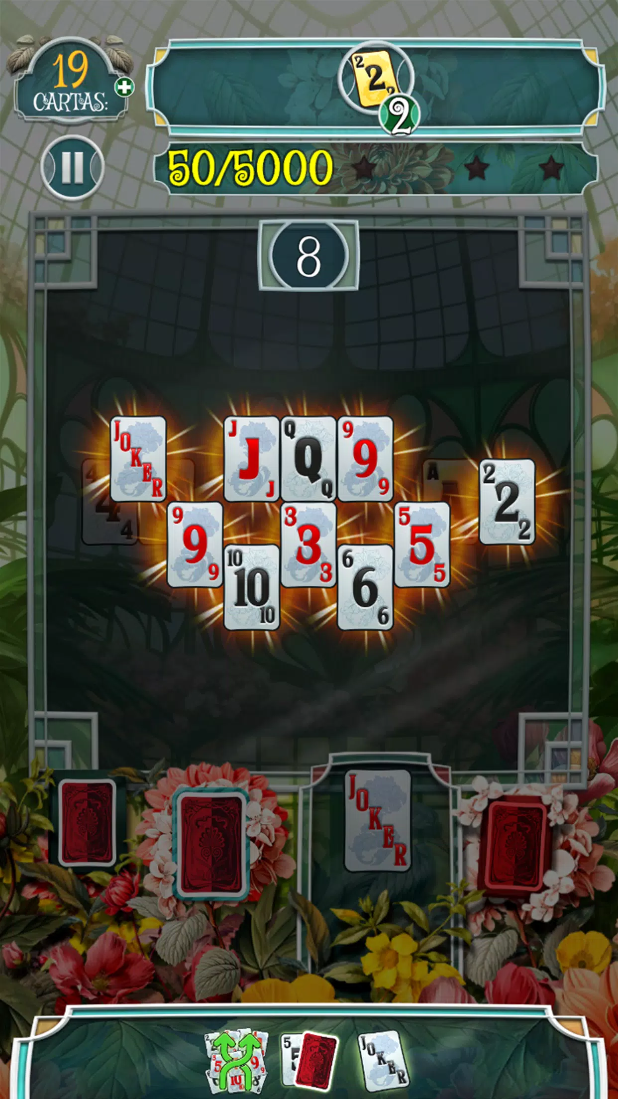 Greenhouse Solitaire TriPeaks Screenshot 1