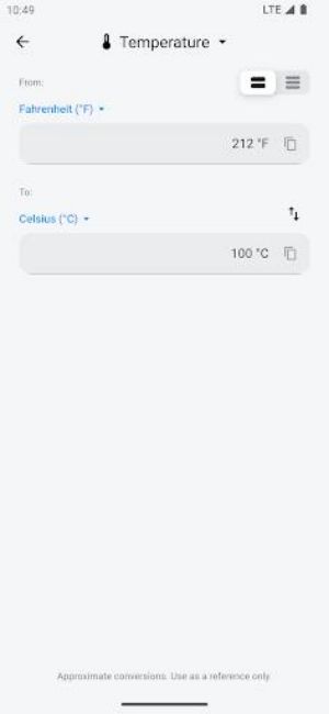 Unit Converter - AUC Screenshot 2