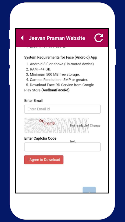 Aadhar Face Rd Authentication Ảnh chụp màn hình 0