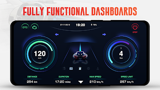 GPS Speedometer OBD2 Dashboard স্ক্রিনশট 0