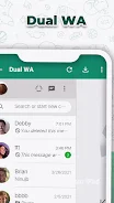 Dual Chat - 2Space WA Web ภาพหน้าจอ 3