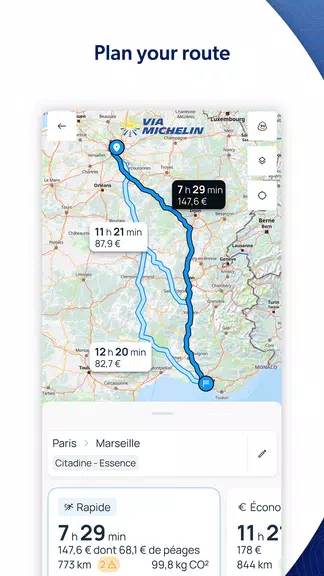 ViaMichelin GPS, Maps, Traffic स्क्रीनशॉट 1