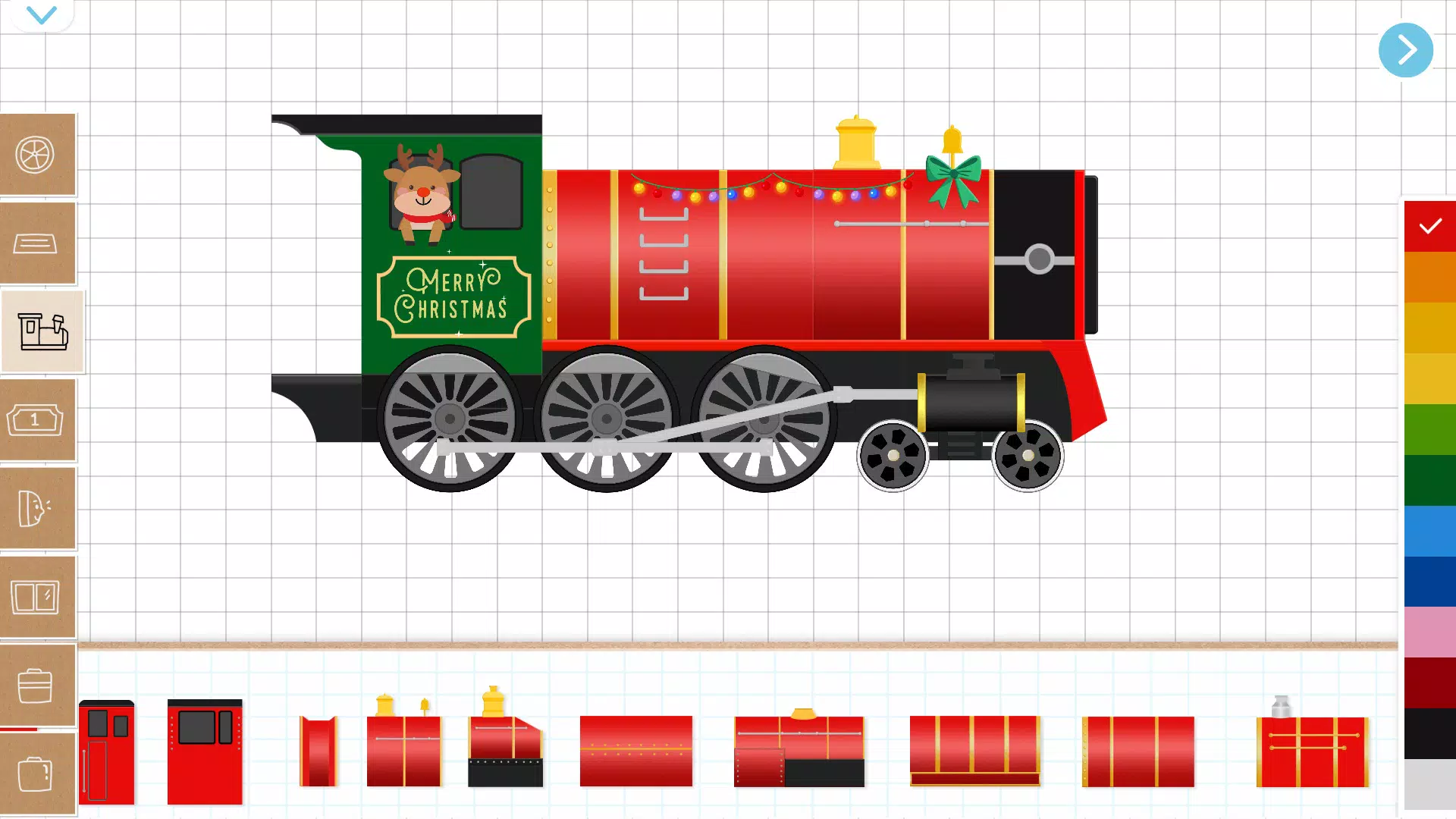 Christmas Train Game For Kids 螢幕截圖 1