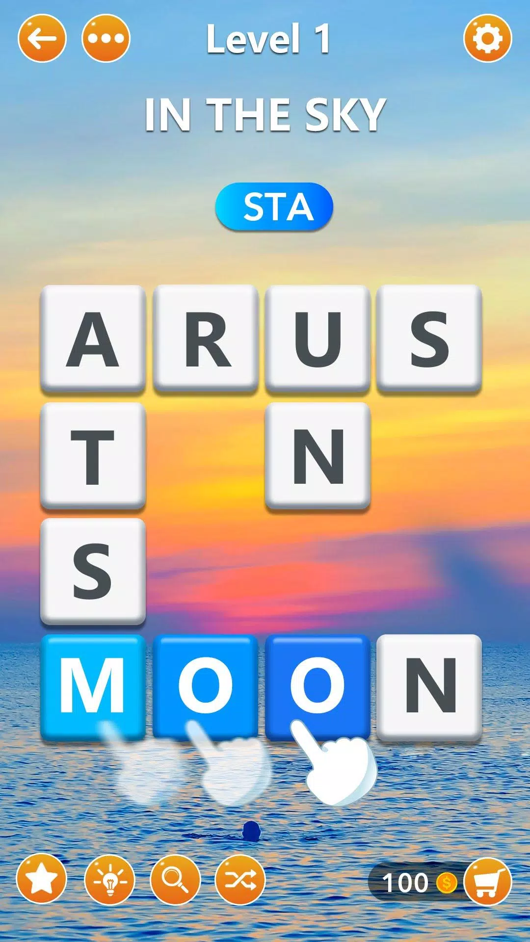 Word Blocks Puzzle - Offline-W Screenshot 2