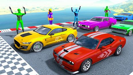 Superhero Game: Ramp Car Stunt Tangkapan skrin 0