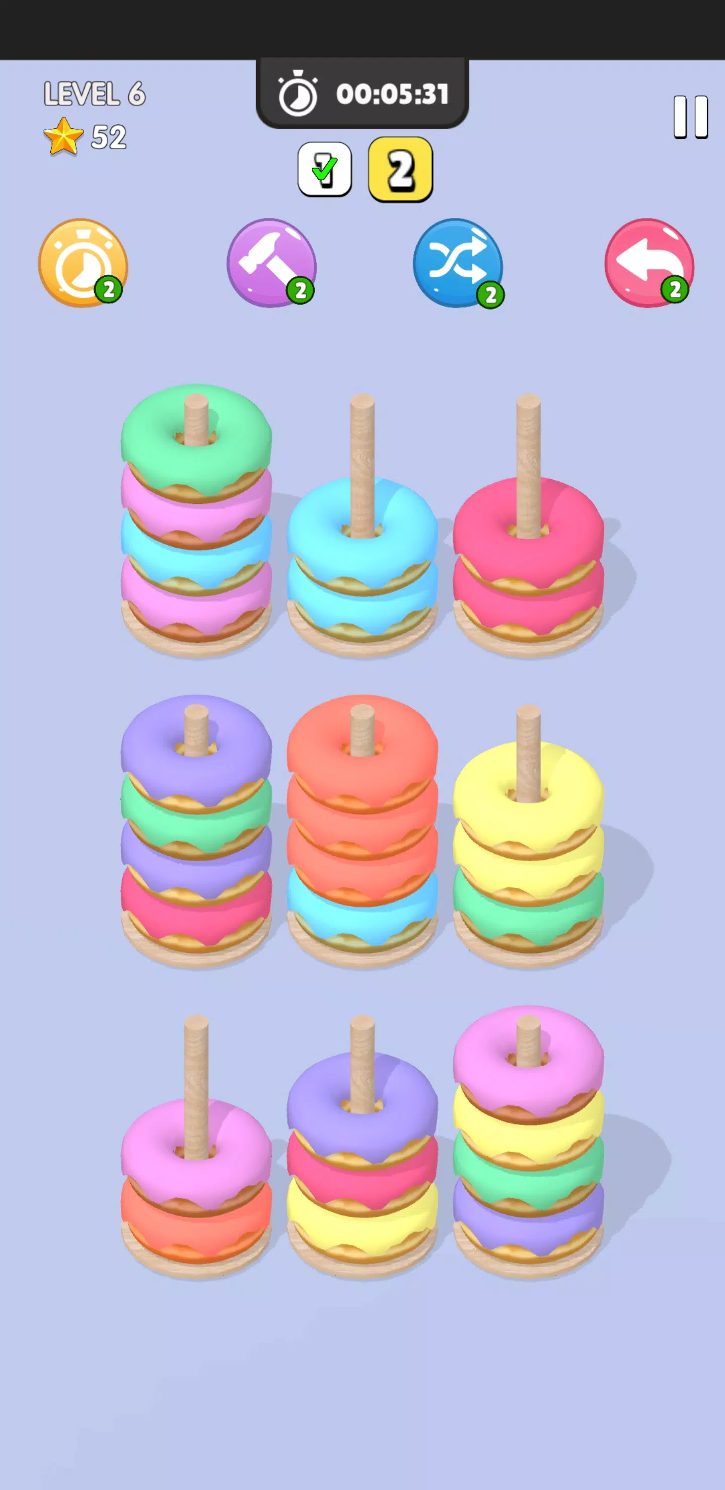 Donut Sort Captura de pantalla 3