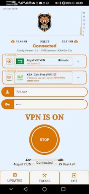 ROYAL VIP VPN Captura de tela 0