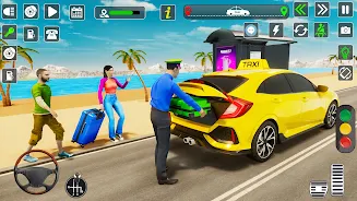 Taxi Driver Cab Car Driving 3D スクリーンショット 0