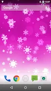 Snowflake Live Wallpaper Ekran Görüntüsü 2