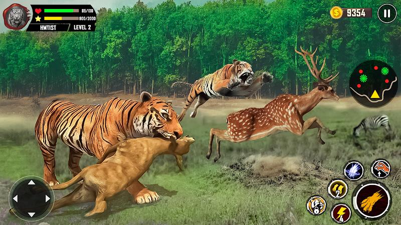 Tiger Simulator 3D Animal Game ภาพหน้าจอ 0