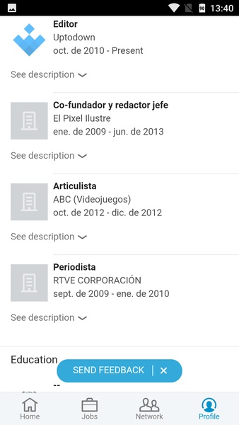 LinkedIn Lite Captura de tela 1