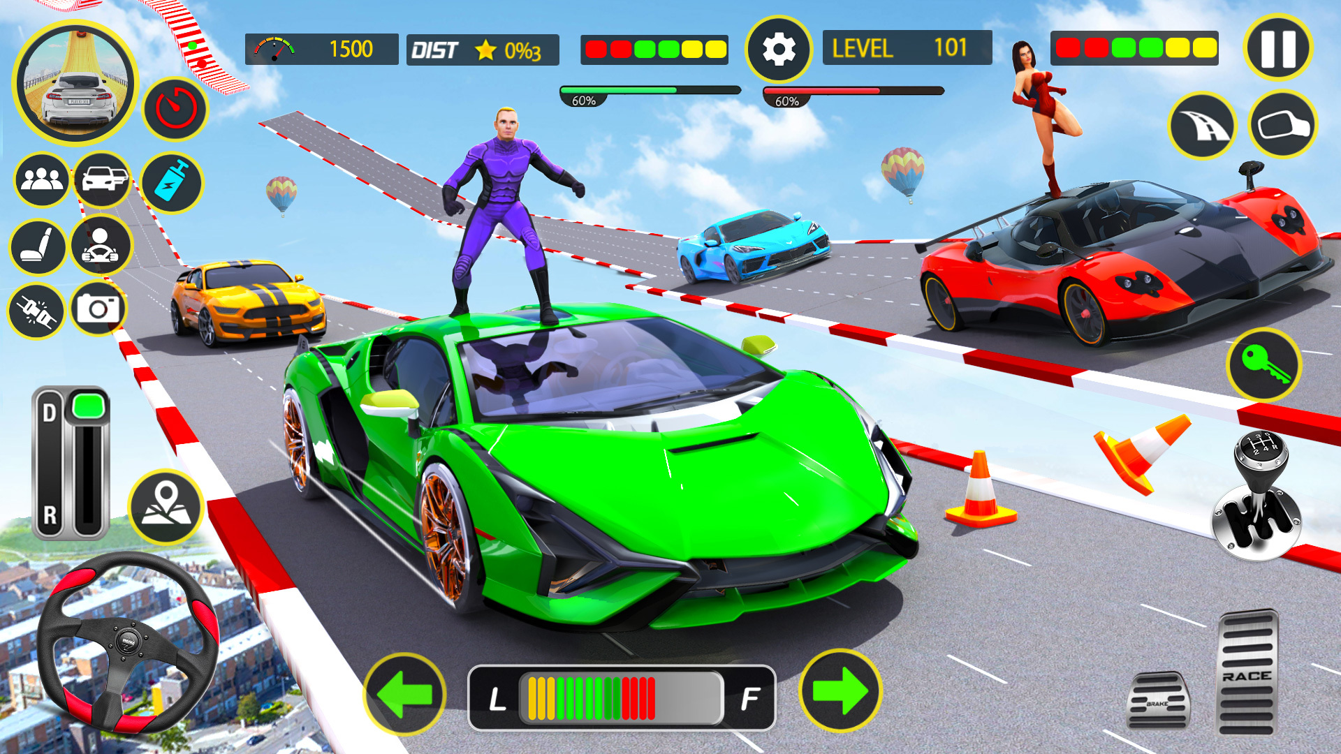 Schermata Ramp Car Stunts GT Car Game 1