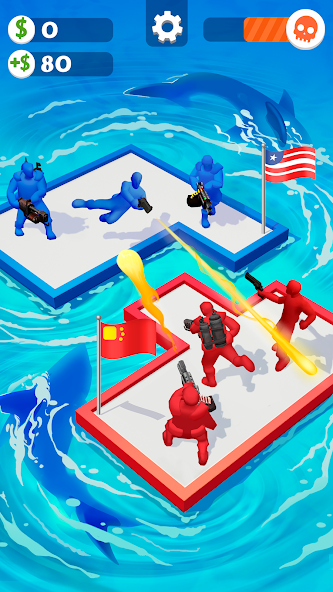 War of Rafts: Crazy Sea Battle 螢幕截圖 1