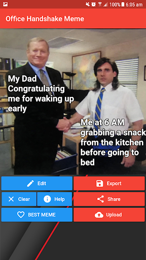 Office Handshake Meme Creator Captura de tela 1