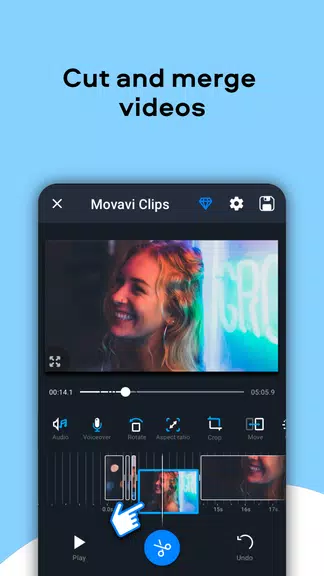 Movavi Clips - Video Editor Tangkapan skrin 2