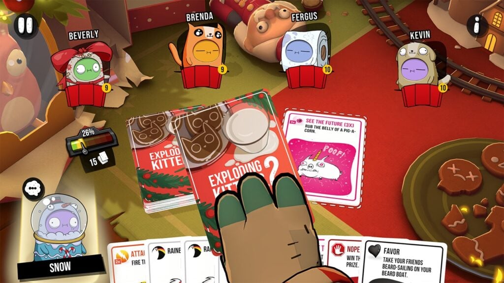 Exploding Kittens 2 viert feestdagen met het Christmas Claws-pakket!