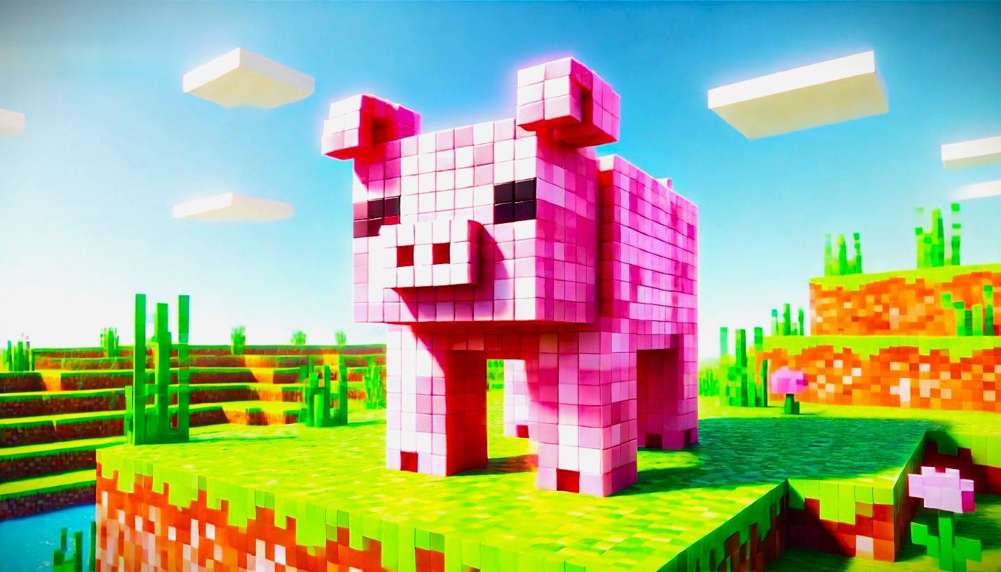 Rosa Schweine in Minecraft: Wesentlich für bezaubernde und mehr