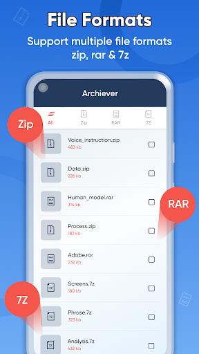 Zip File Reader 7zip Extractor ဖန်သားပြင်ဓာတ်ပုံ 2